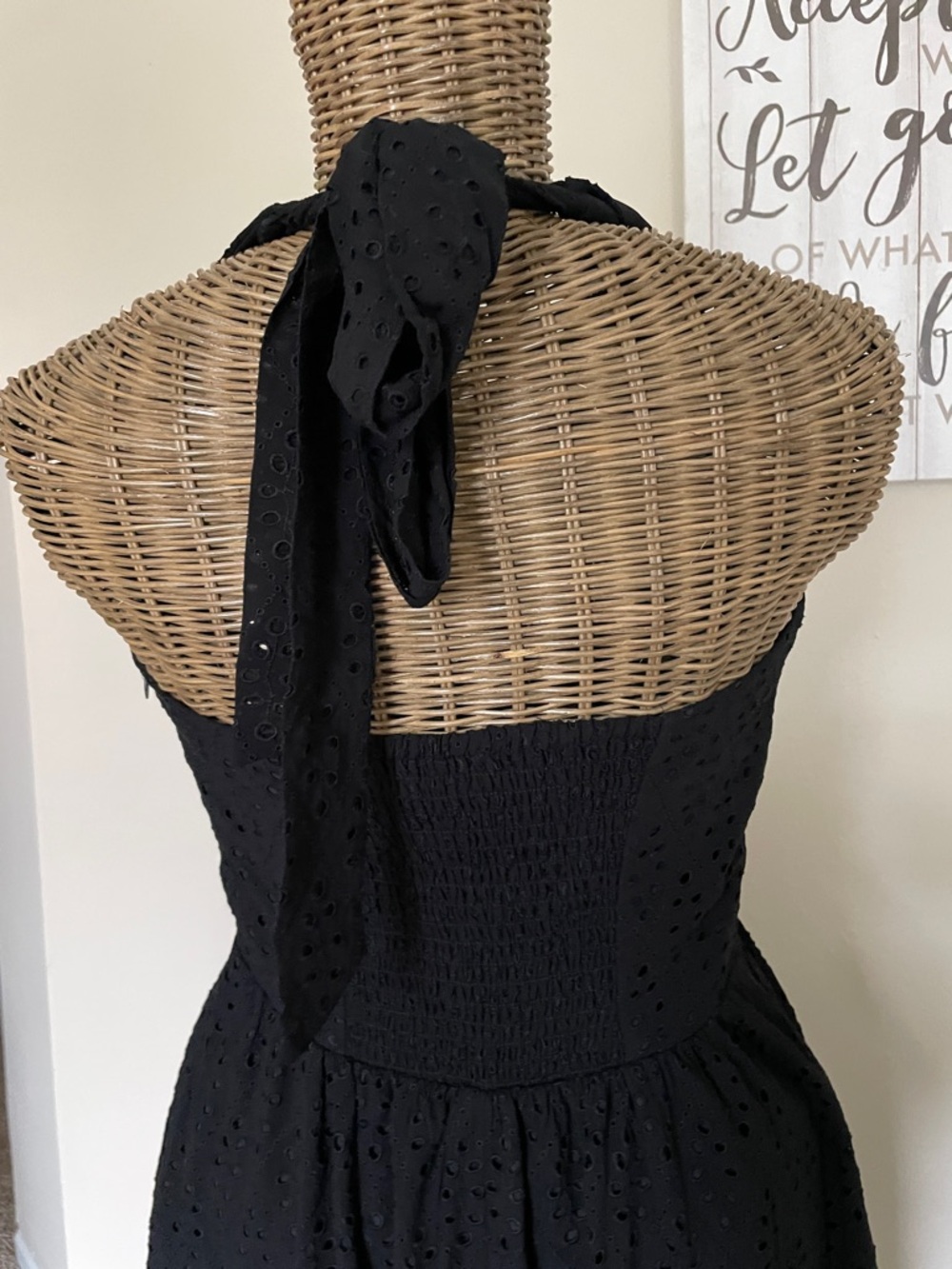 WHBM Eyelet Halter Midi Dress - Picture 6 of 8